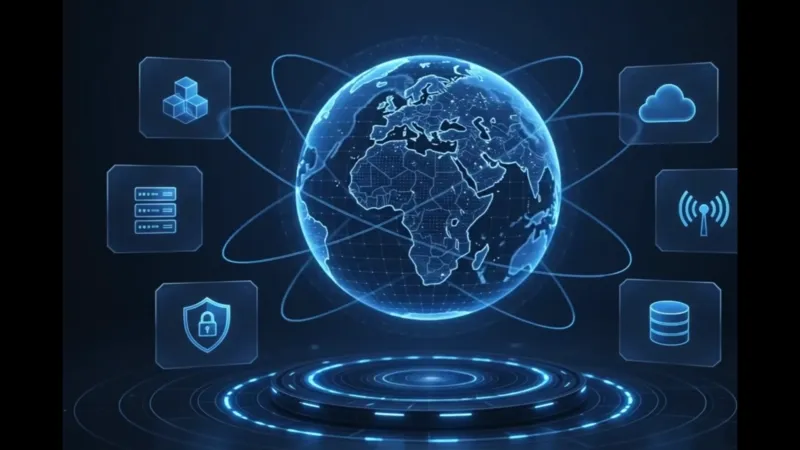 لوحة تحكم رقمية توضح خدمات لايفسوفت